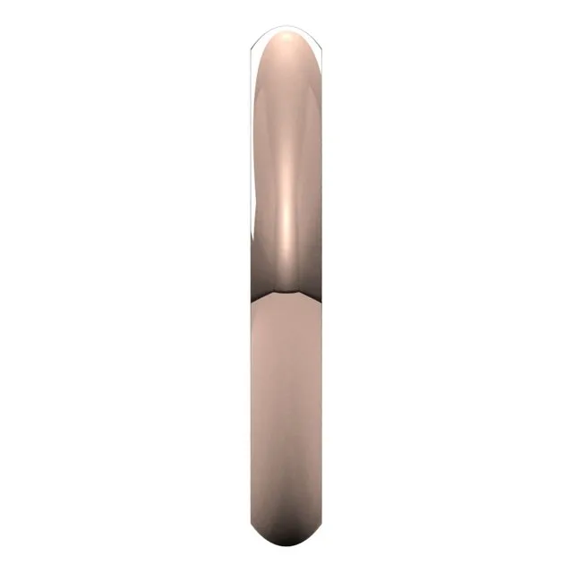 10K Rose Gold Domed Comfort Fit Wedding Band, 3 mm Wide