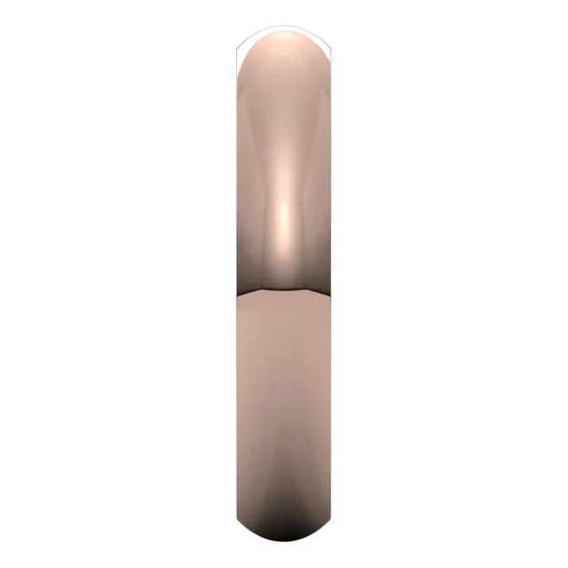 14K Rose Gold Domed Comfort Fit Wedding Band, 4 mm Wide