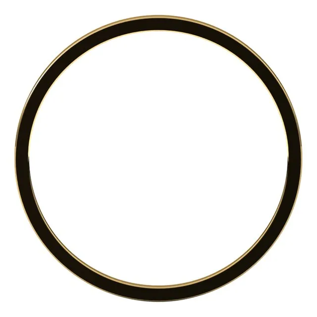 18K Yellow Gold Flat Ultra-Light Wedding Band, 1 mm Wide