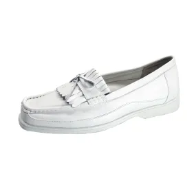 24 HOUR COMFORT Arlette Women's Wide Width Moccasin Design Leather Shoes