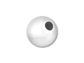 6mm Lightweight Seamless Round Small-Hole Bead Sterling Silver (10 Pieces)