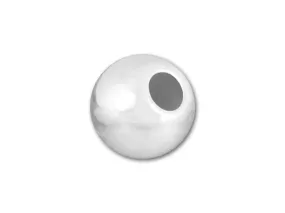 6mm Seamless Sterling Silver Round Bead (2.4mm-Hole)
