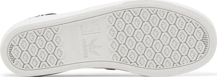 Adidas Court Rallye Slip 'Allover Logo - Black White' Sneakers, black