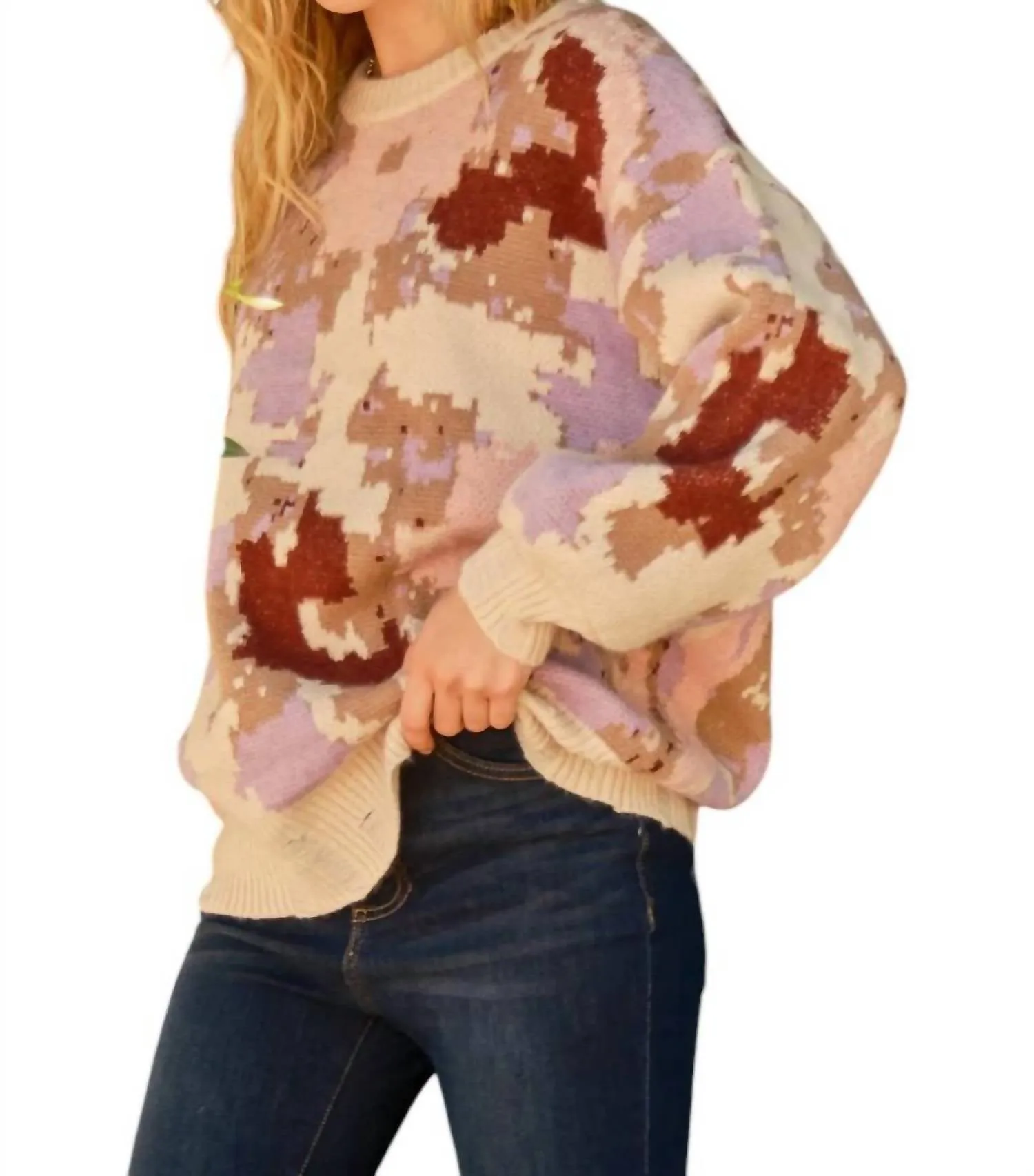 And The Why - Out of Hiding Camo Sweater
