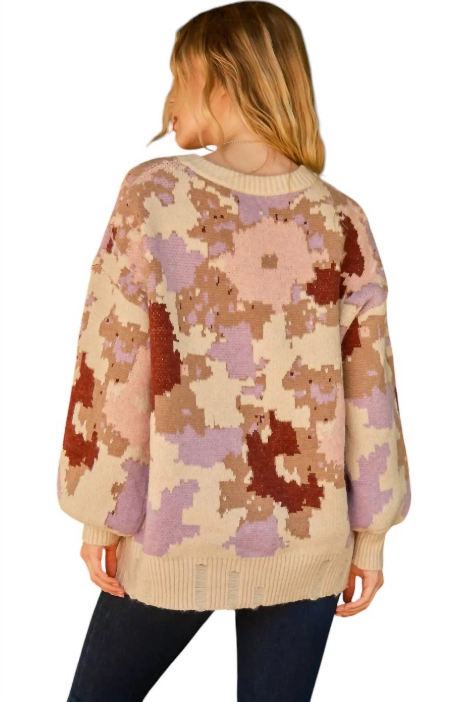 And The Why - Out of Hiding Camo Sweater