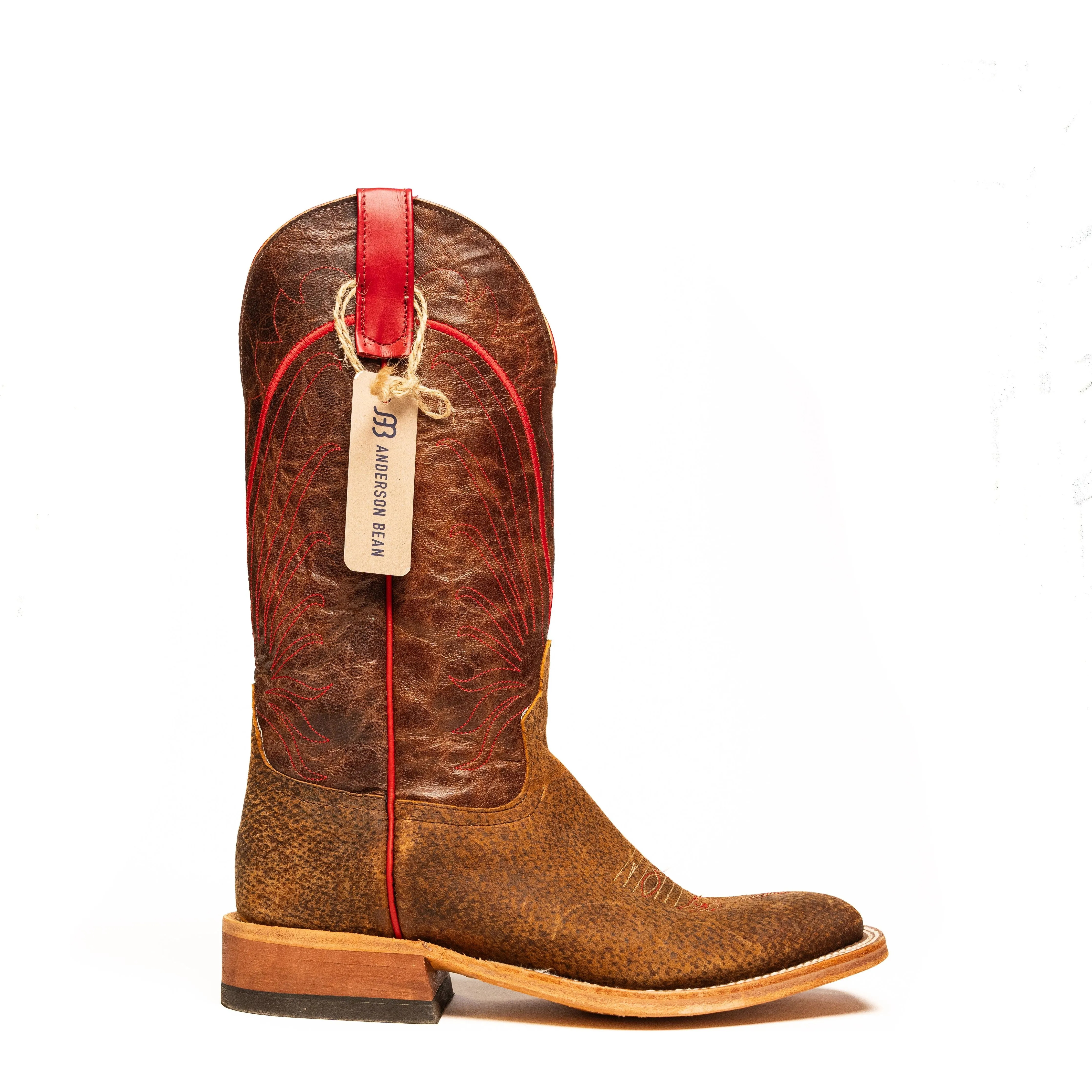 Anderson Bean Tag Boar with Red Stitch Top S3010