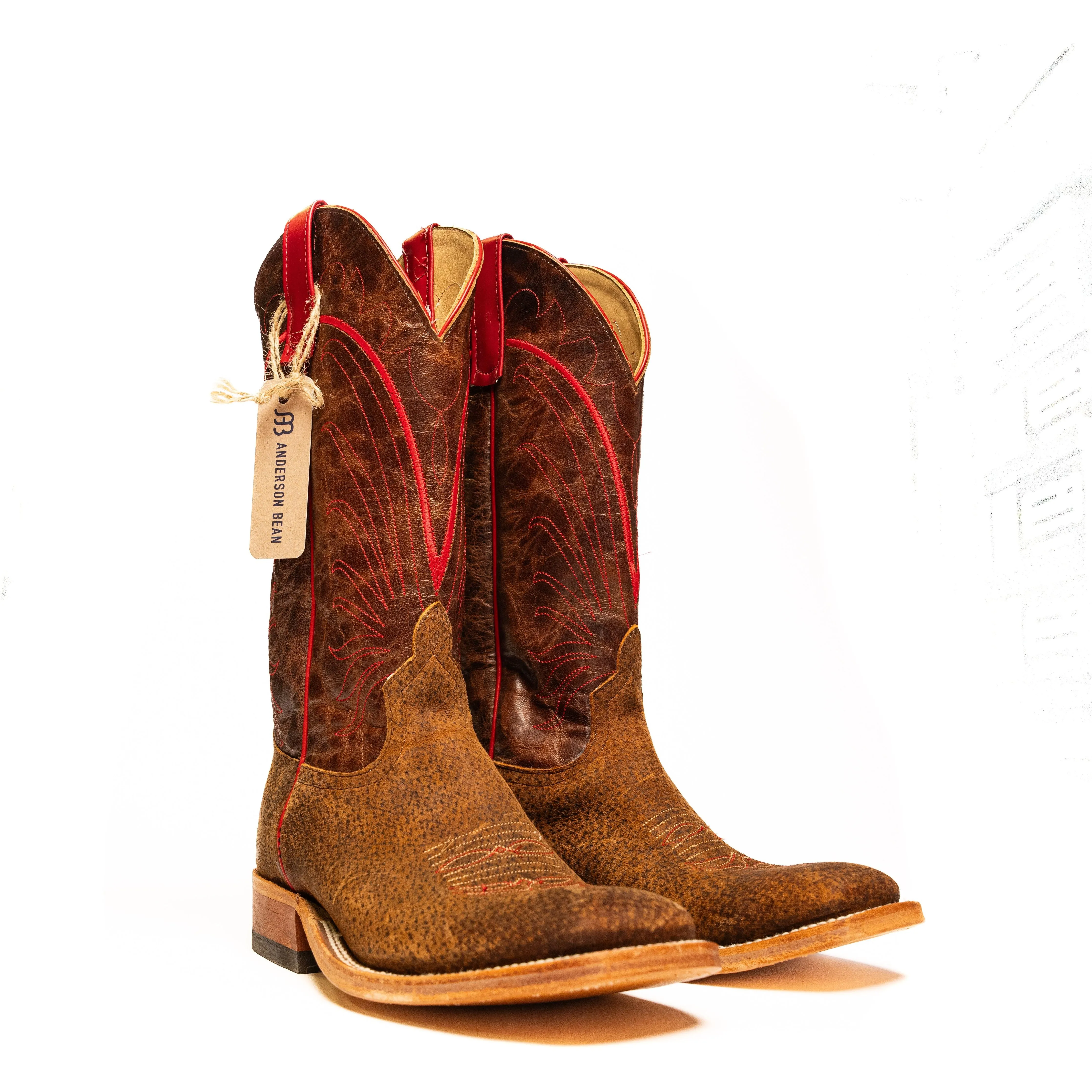 Anderson Bean Tag Boar with Red Stitch Top S3010