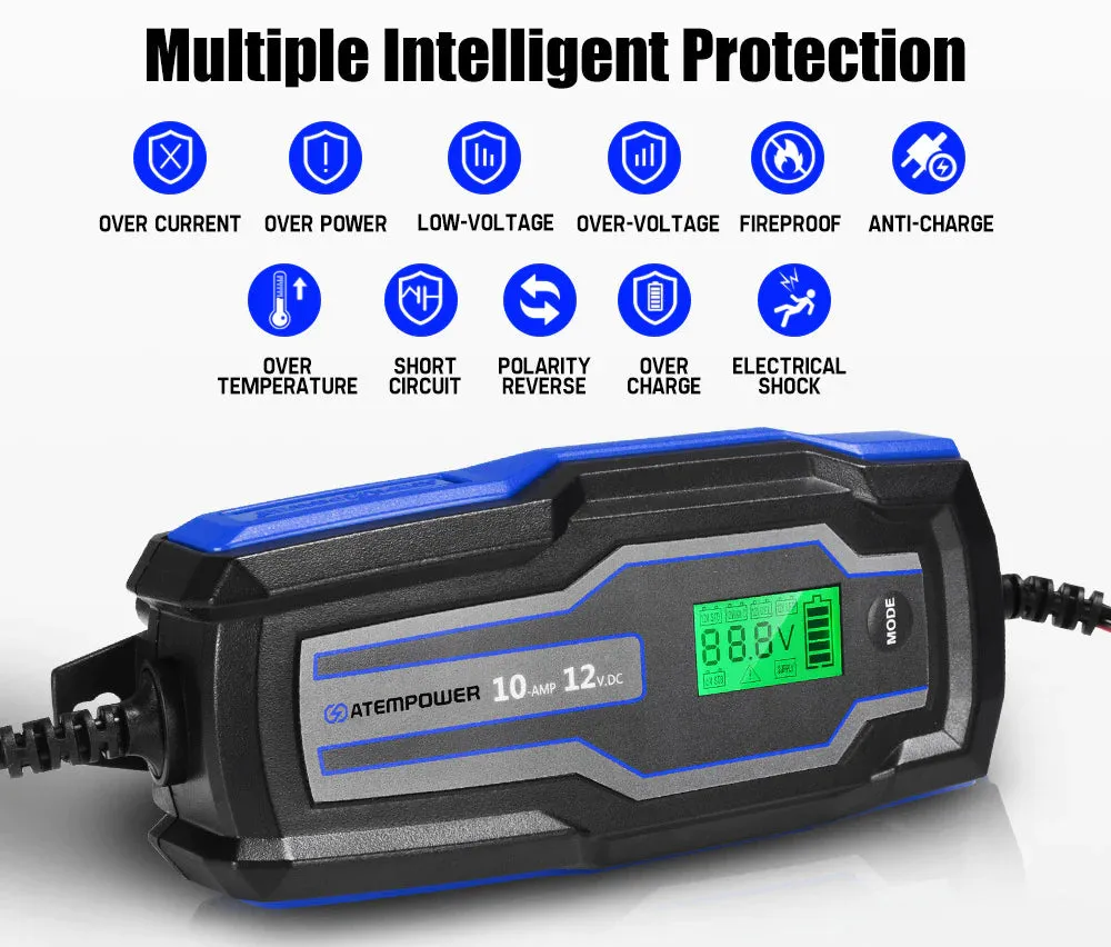 ATEM POWER 10A 6V/12V Smart Battery Charger