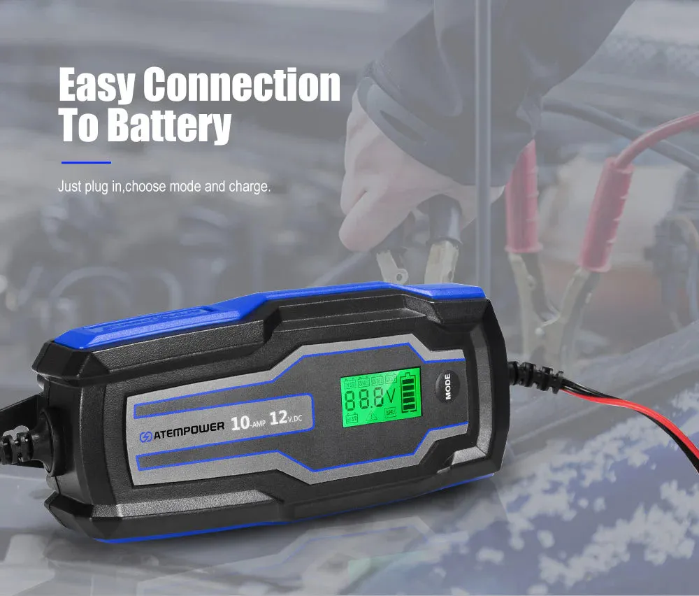ATEM POWER 10A 6V/12V Smart Battery Charger