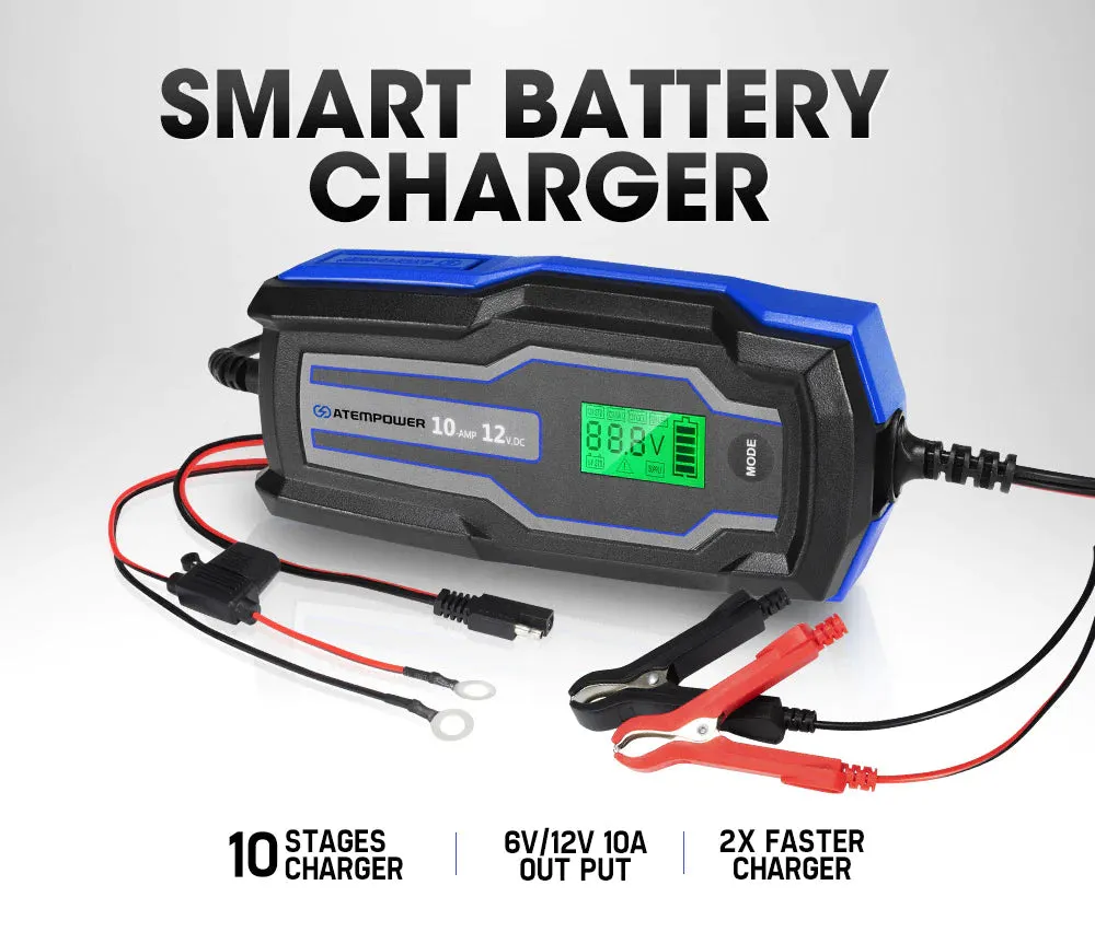 ATEM POWER 10A 6V/12V Smart Battery Charger