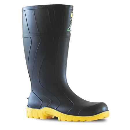 Bata Safemate 2 Gumboot Black/Yellow