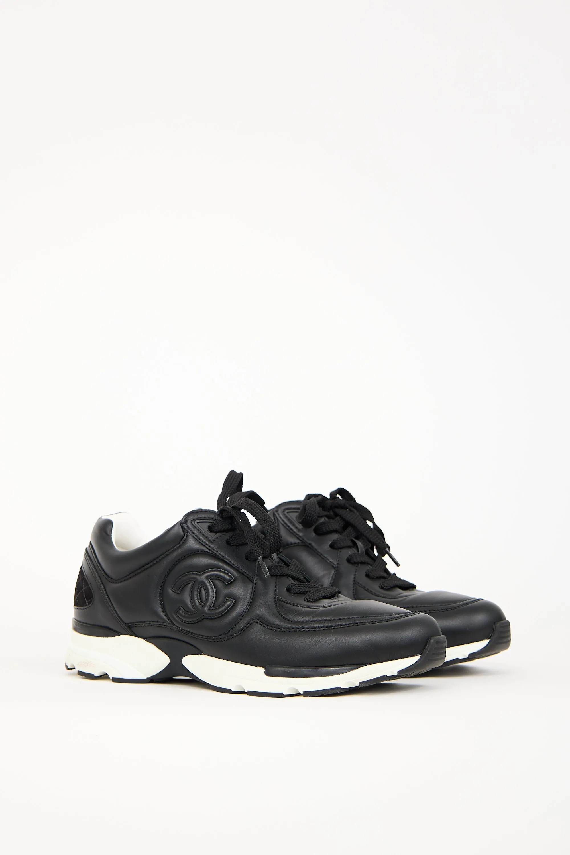Black Leather CC Sneaker