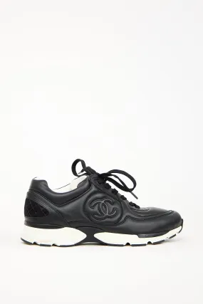 Black Leather CC Sneaker