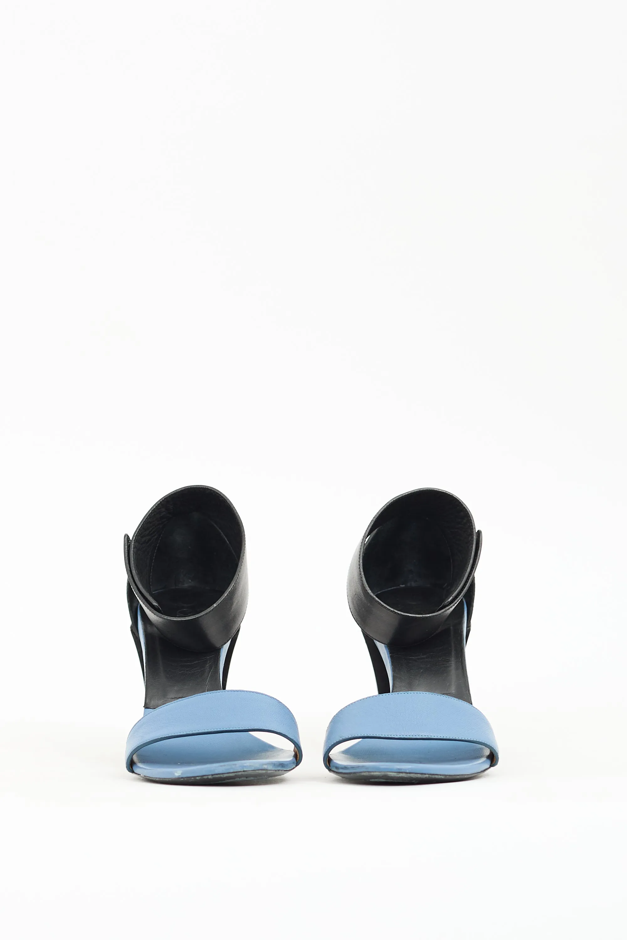 Blue & Black Leather Gala Sandal