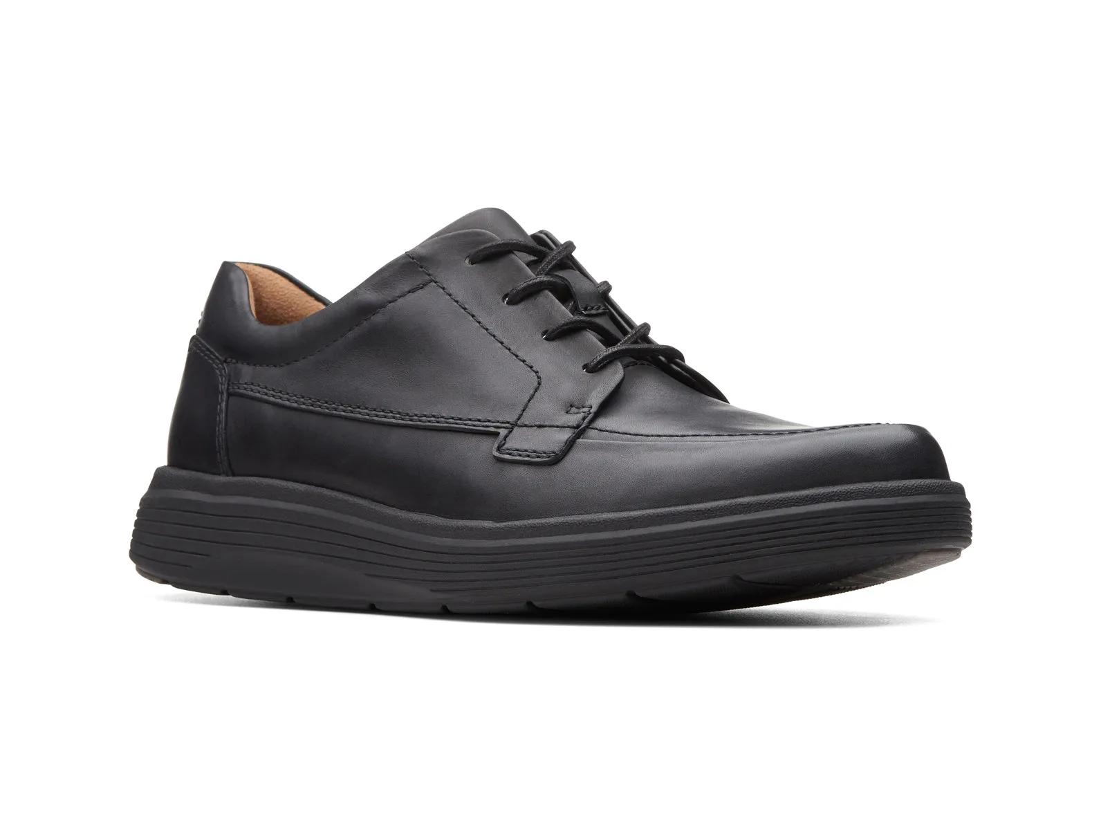 Clark Un Abode Ease - Black Leather