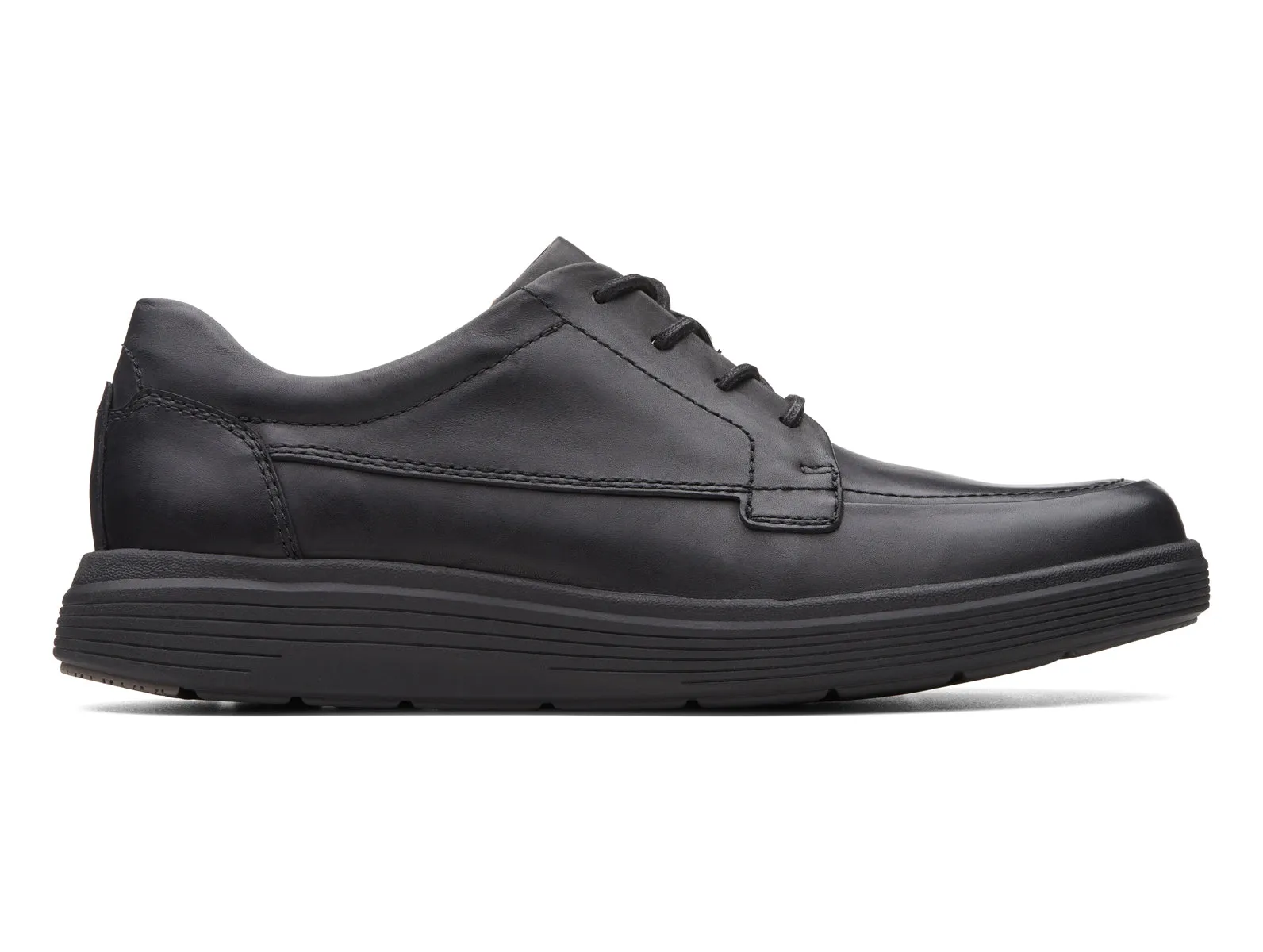 Clark Un Abode Ease - Black Leather