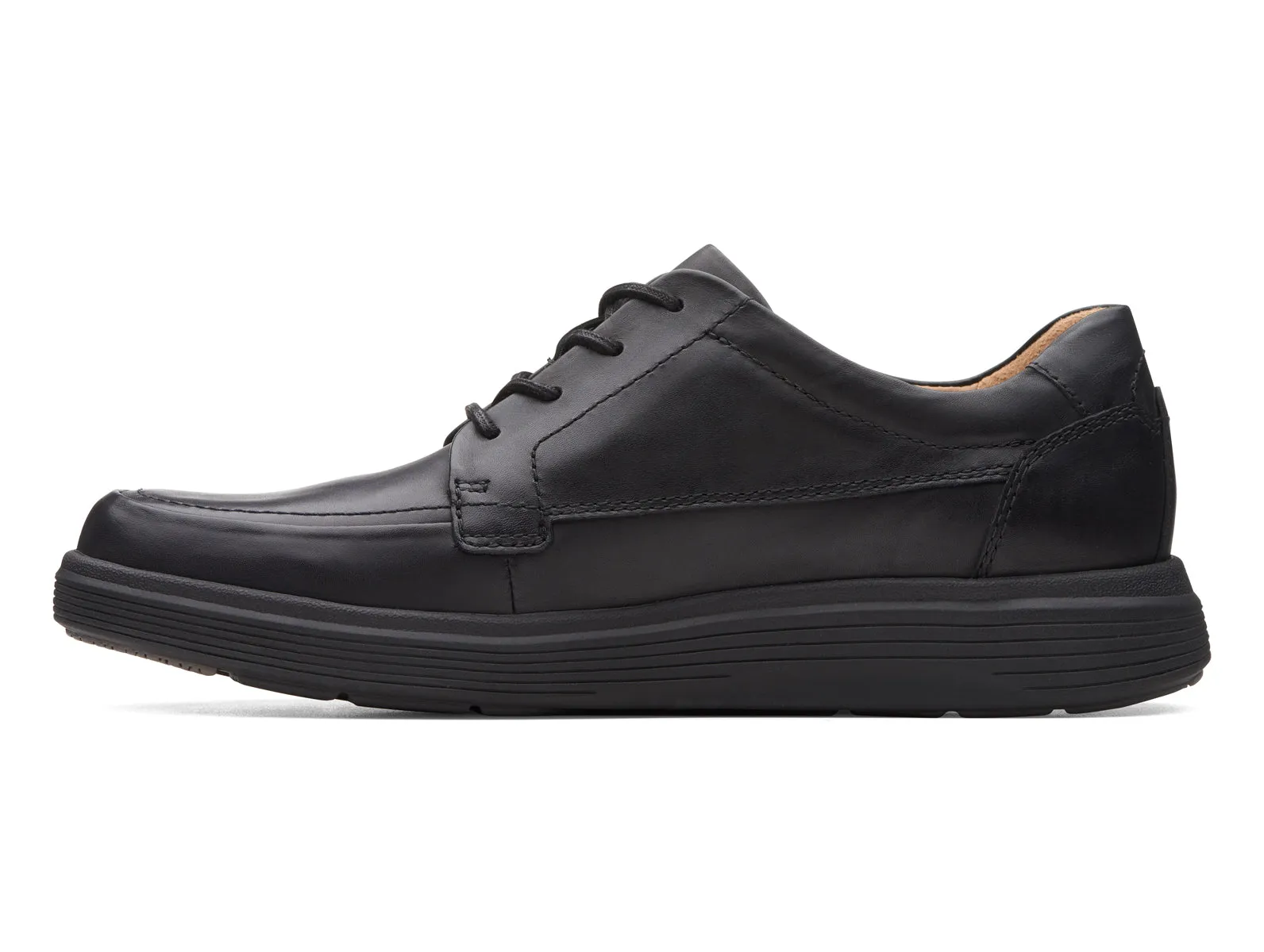 Clark Un Abode Ease - Black Leather