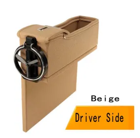 Color: Beige, style: Left - iPocket 2.0 Premium Car Organizer