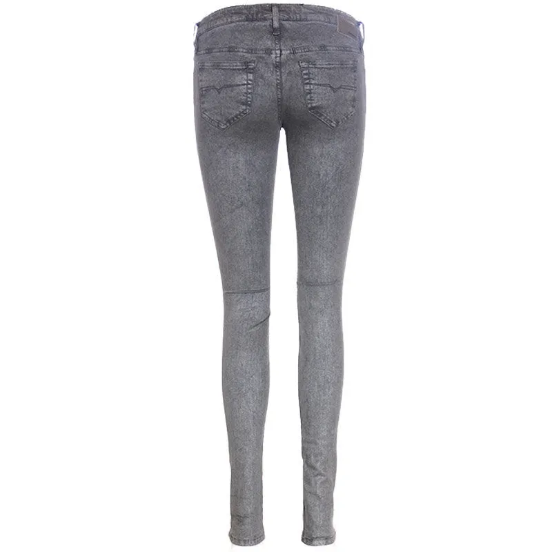 DIESEL SKINZEE LOW 0669J Womens Jeans Super Slim Skinny Low Waist Fit Pants