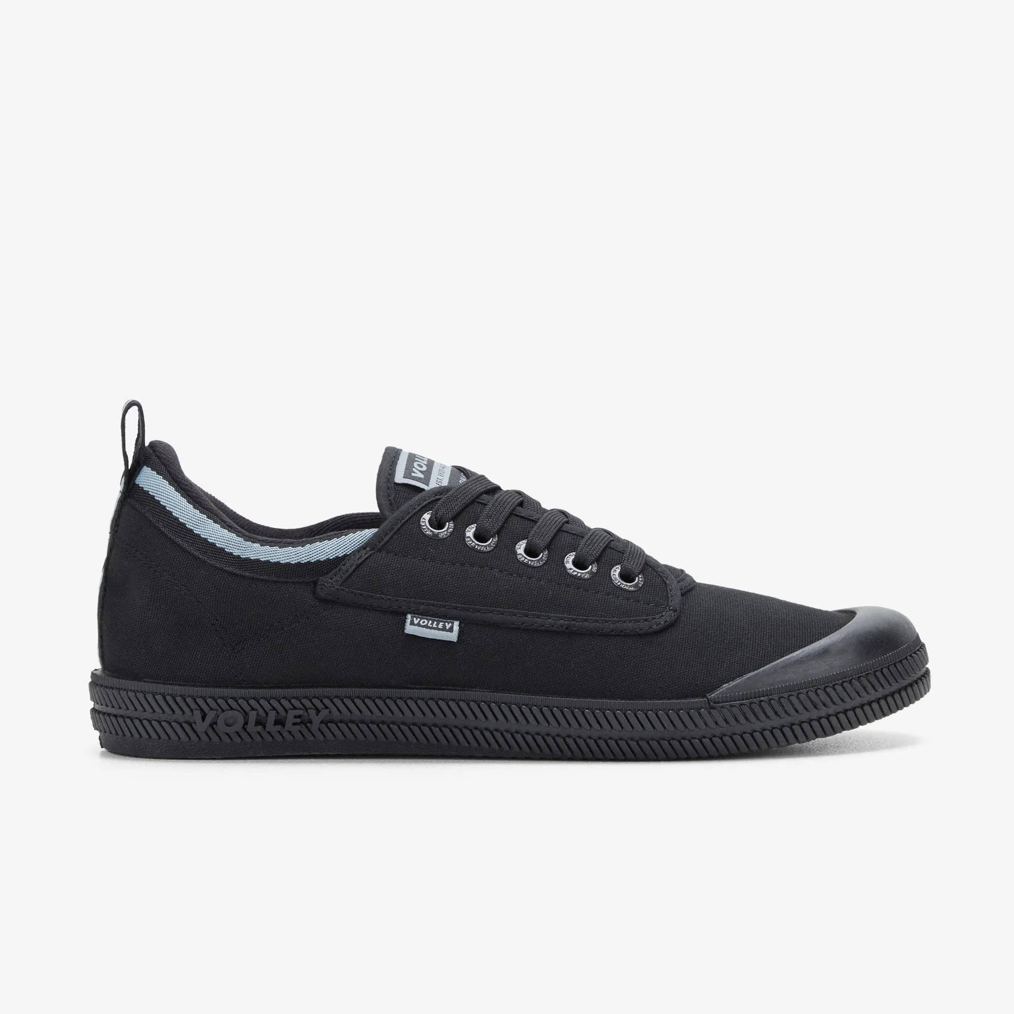 Dunlop Volleys International Volley Low Canvas Casual Mens Shoes Black \ White