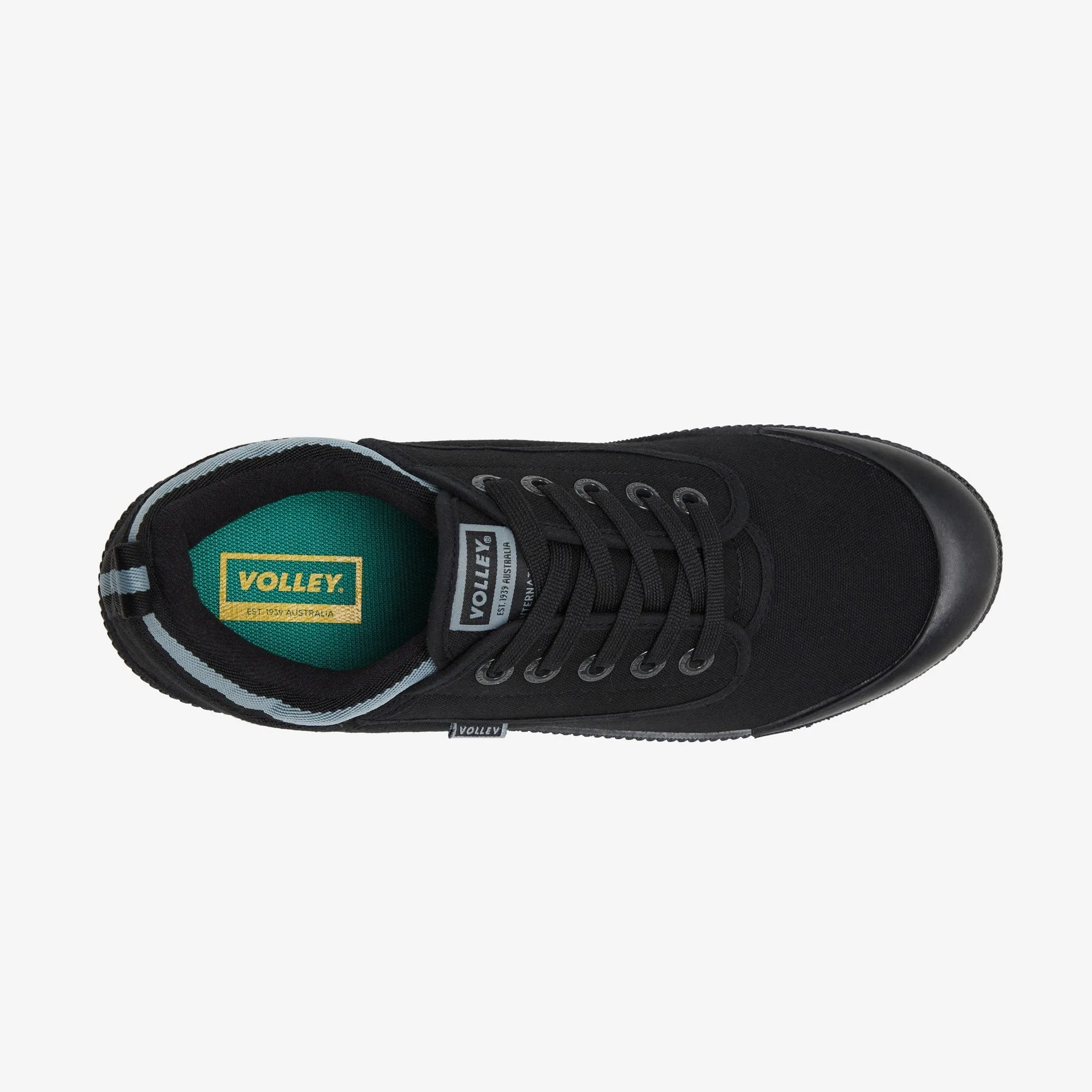 Dunlop Volleys International Volley Low Canvas Casual Mens Shoes Black \ White