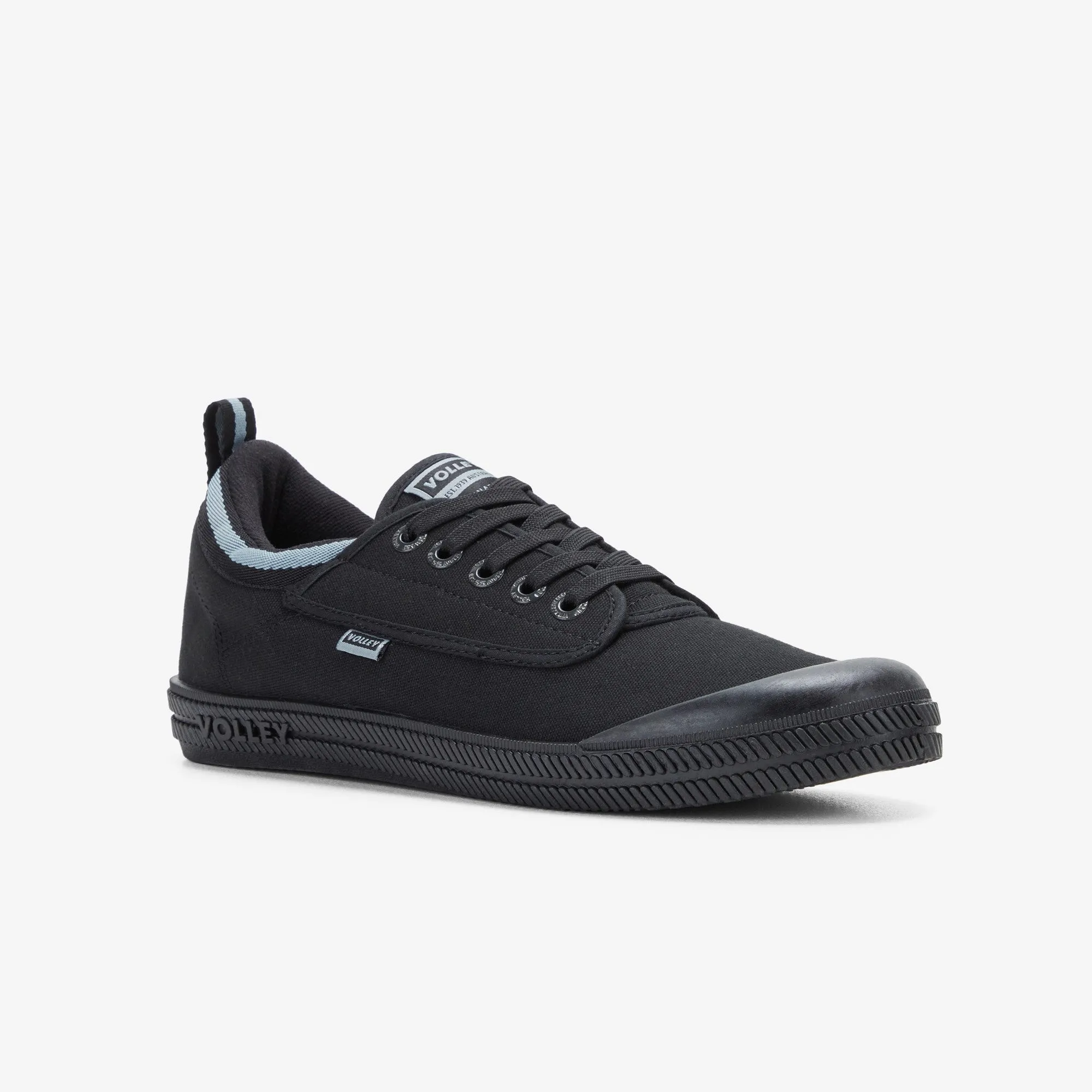Dunlop Volleys International Volley Low Canvas Casual Mens Shoes Black \ White