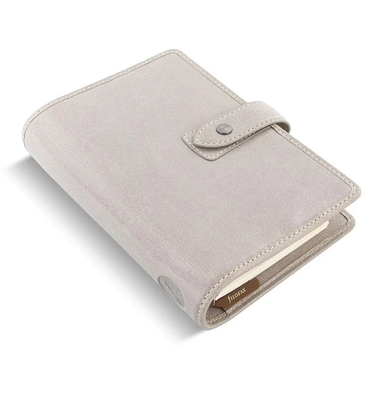 Filofax Malden Personal Stone Leather Organizer Agenda Calendar 2024