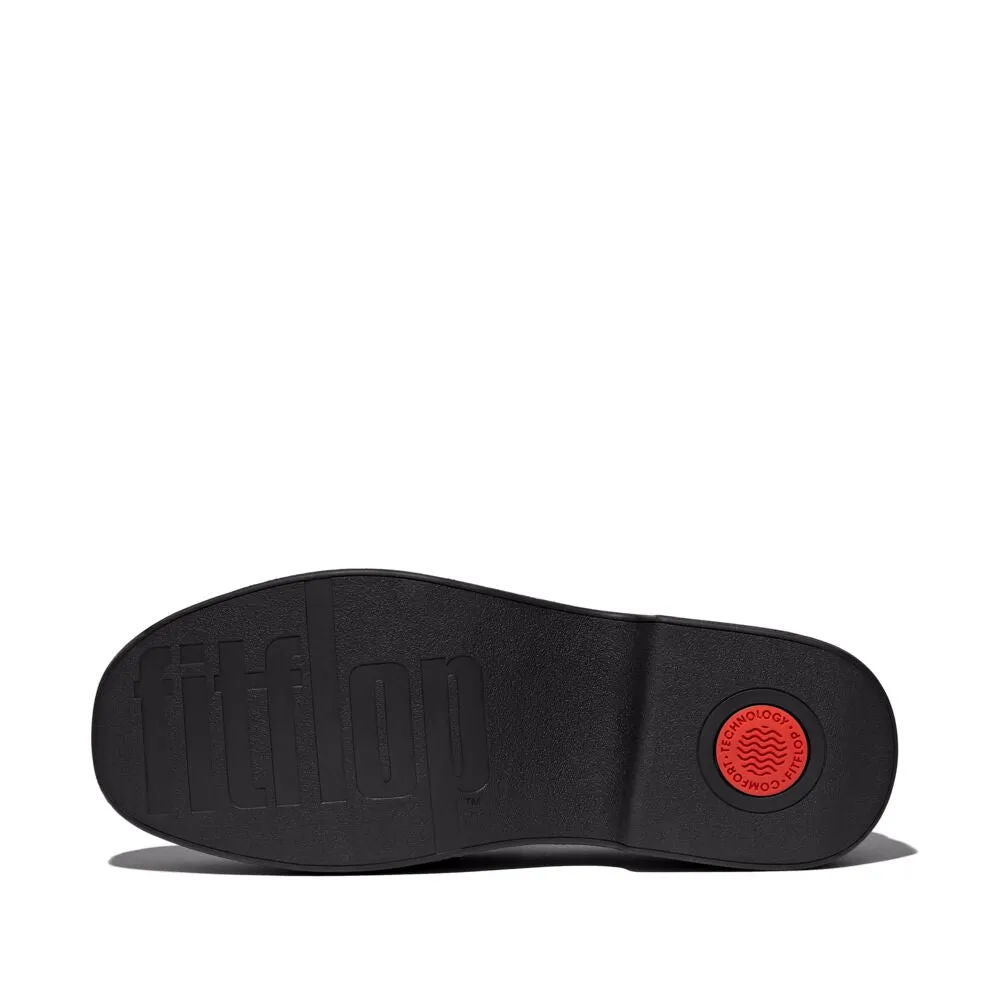 Fit-Flop F-Luma Chunky Wedge Loafers Black פיט פלופ פ-לומה צאנקי שחור נשים