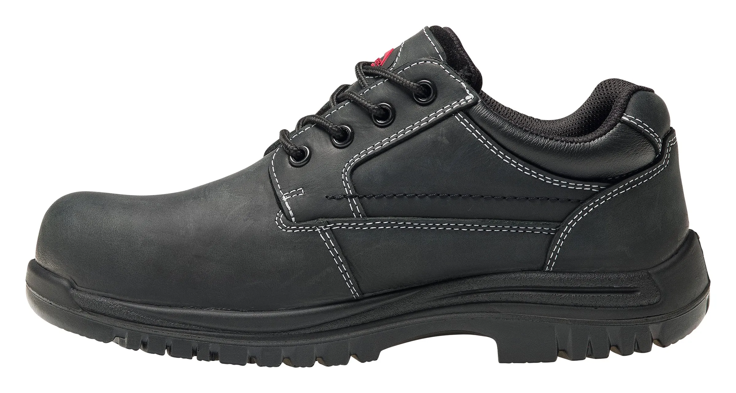 Foreman Black Composite Toe EH WP Oxford Work Shoe