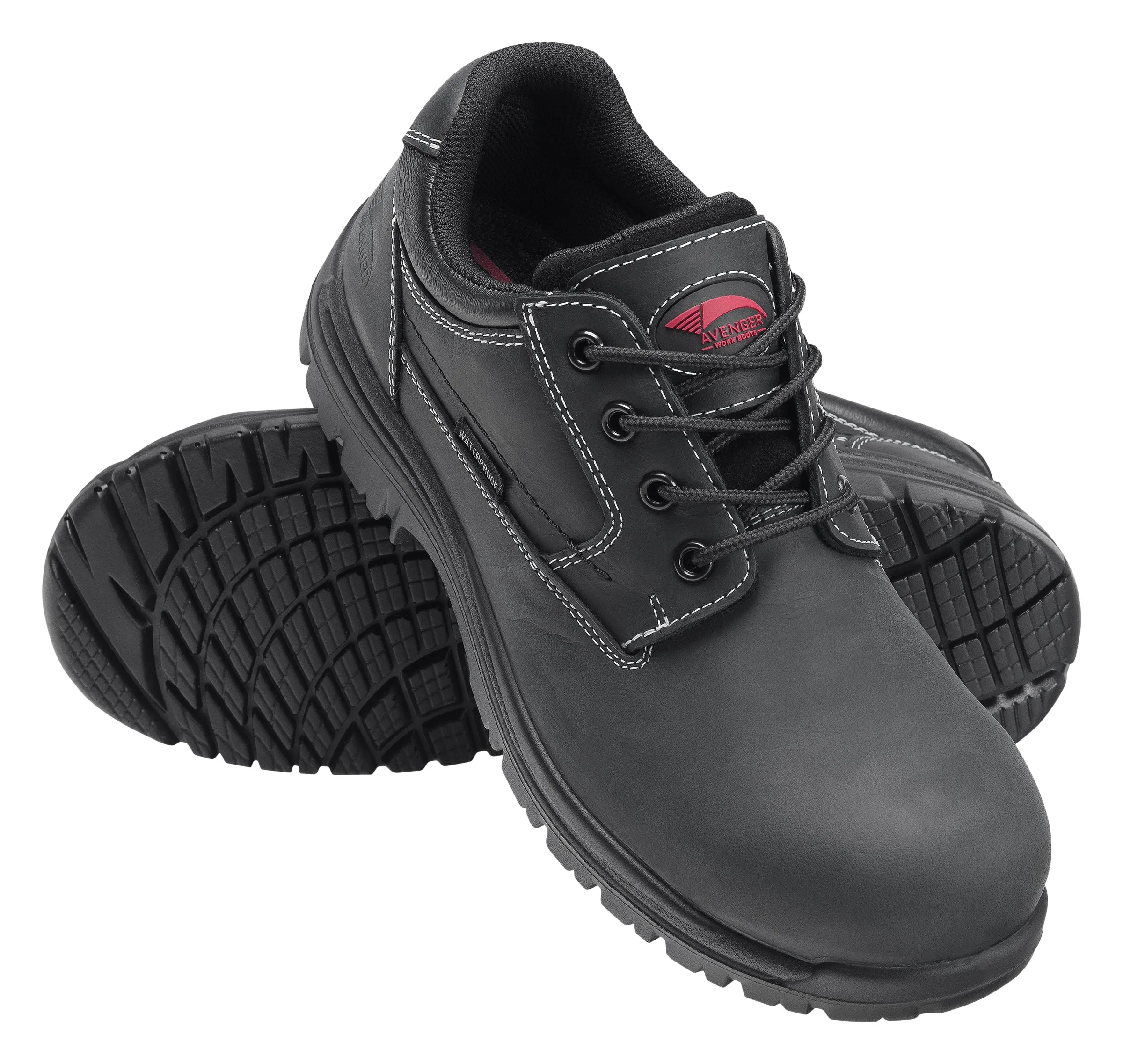 Foreman Black Composite Toe EH WP Oxford Work Shoe
