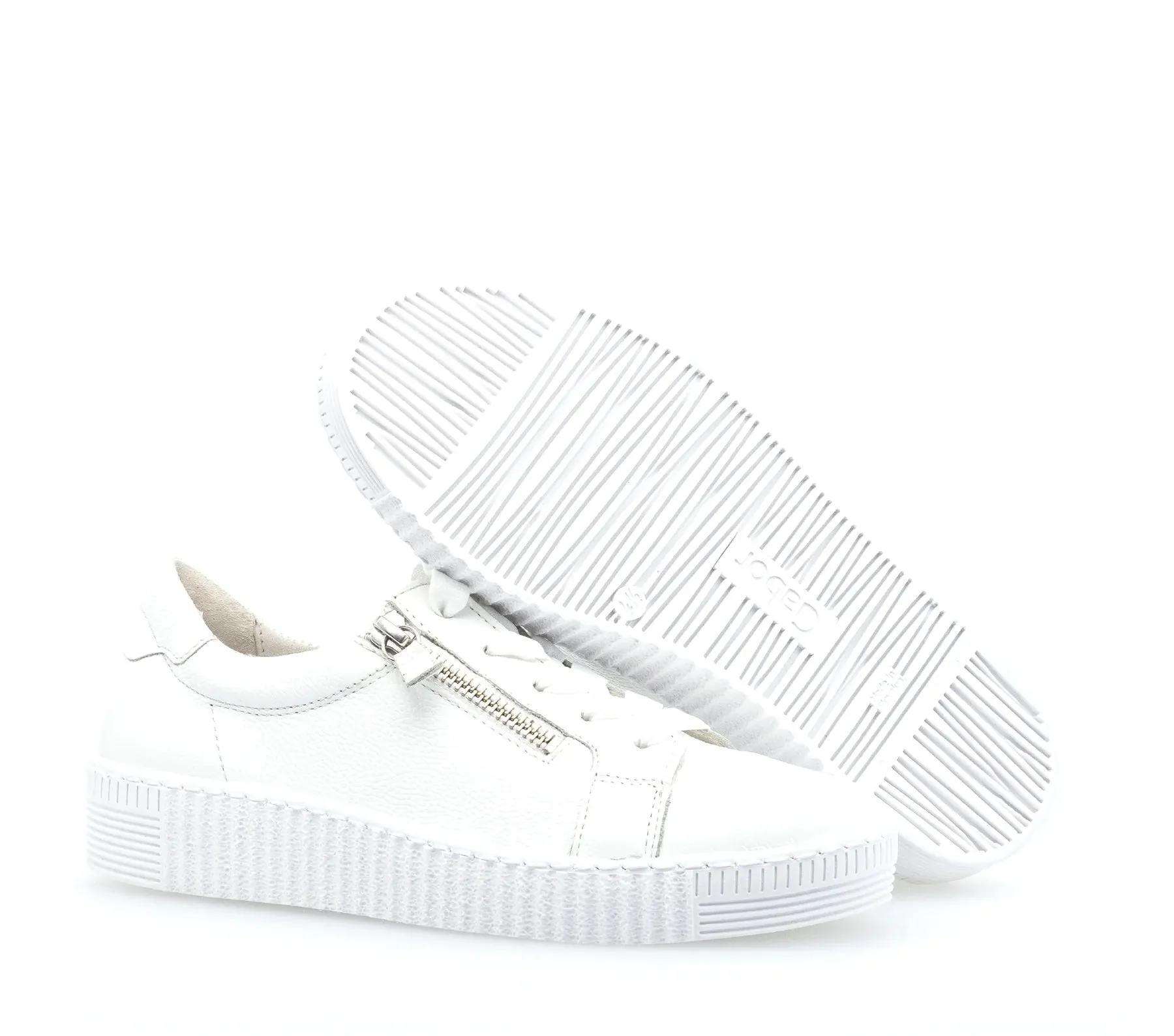 Gabor Sneaker with Double Zipper  63.334.21  White
