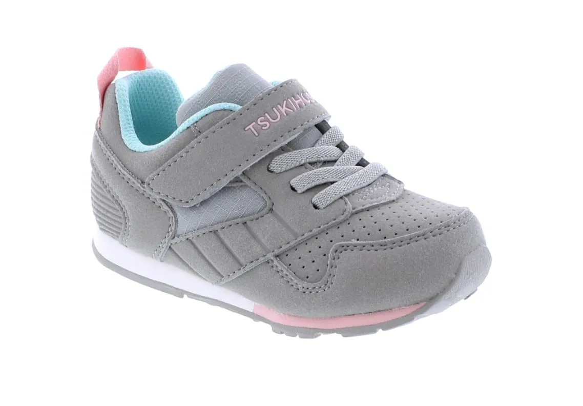 Grey/Pink Racer Sneaker (Child)