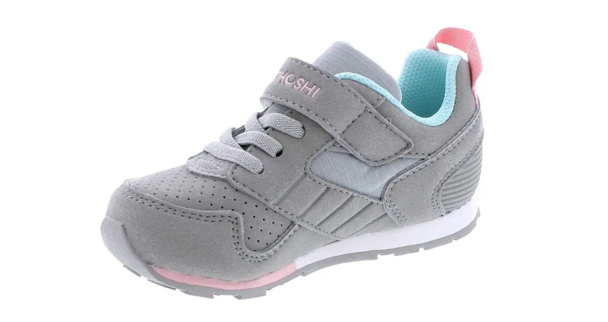 Grey/Pink Racer Sneaker (Child)