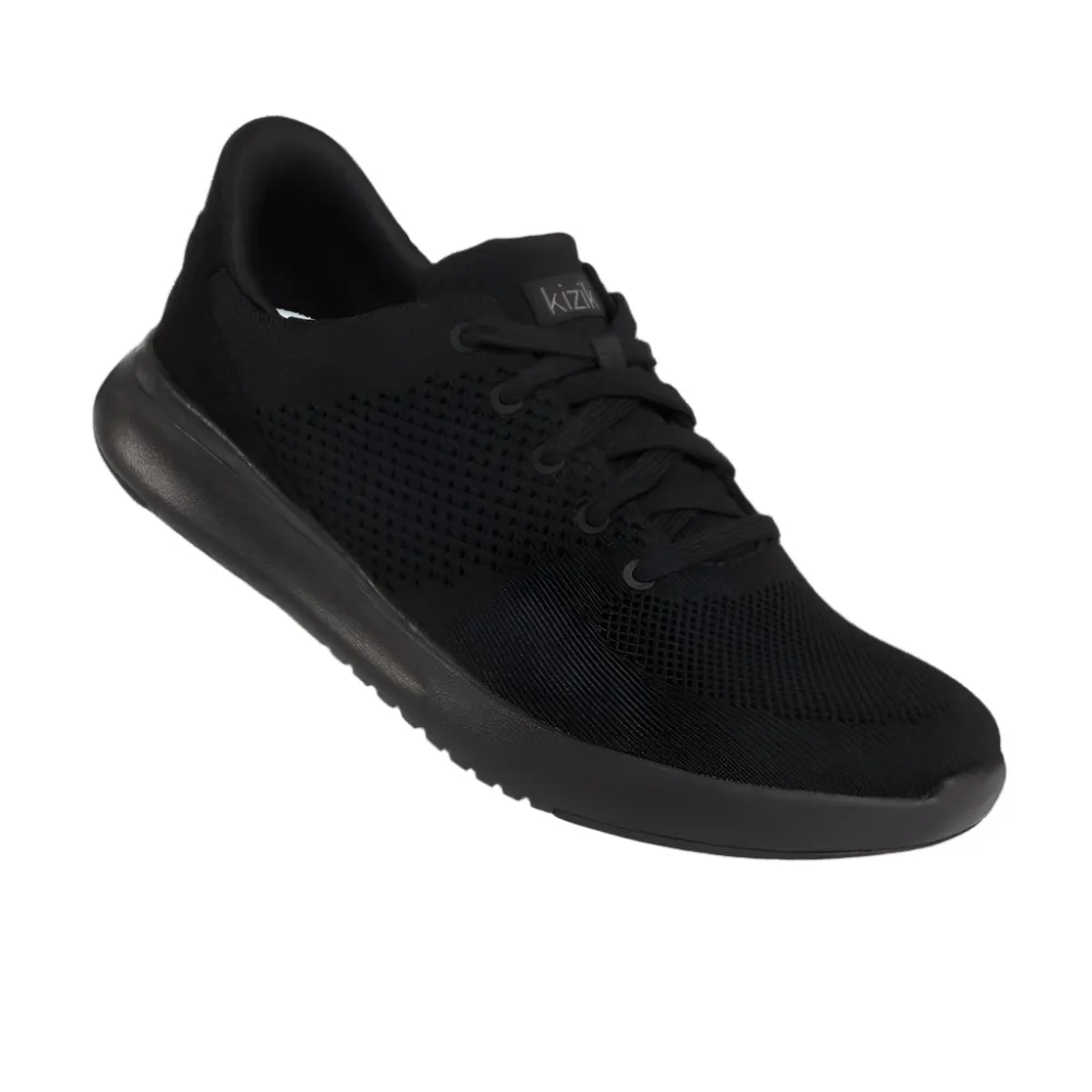 Kizik Lima Unisex Hands-Free Knit Sneaker Black Out