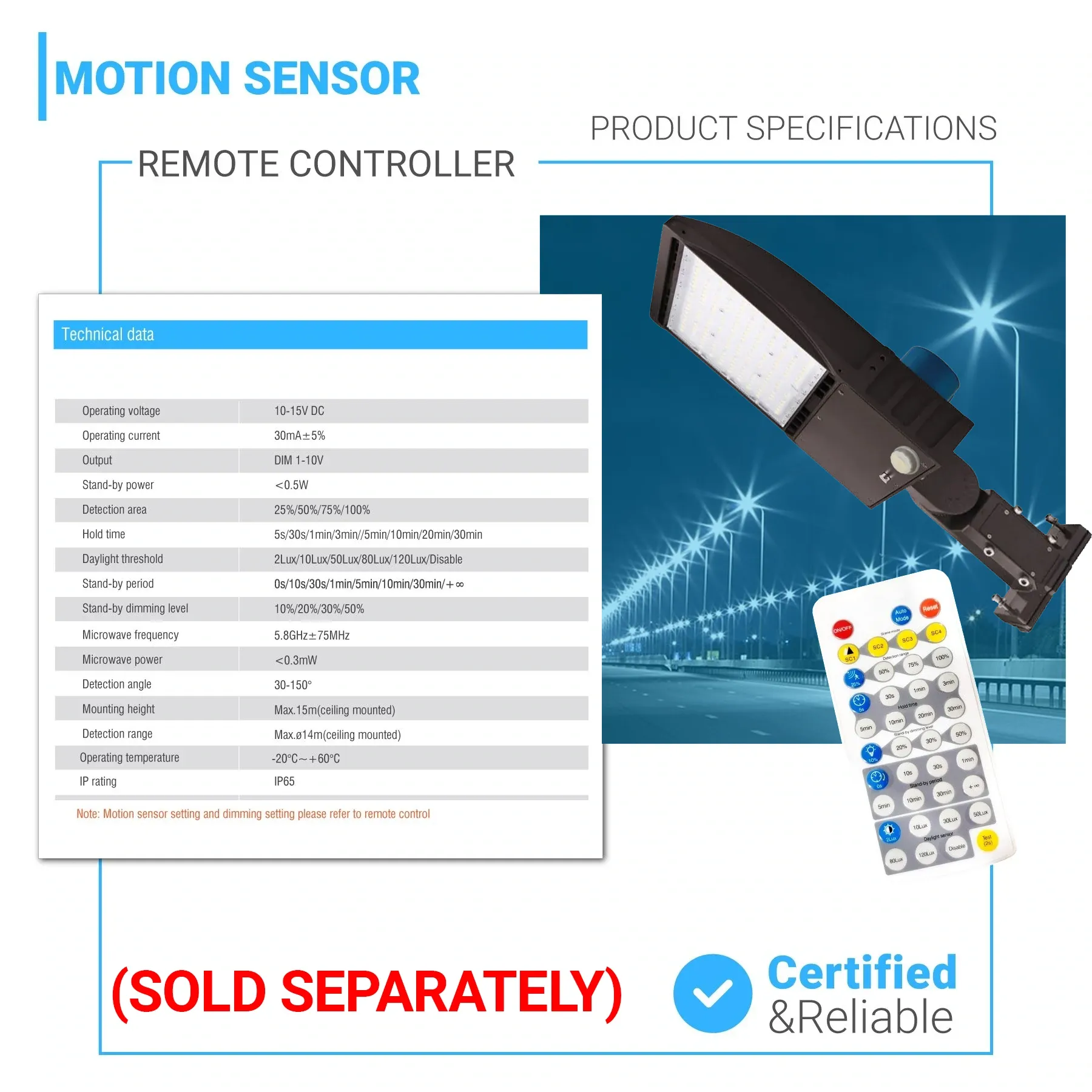 LED Pole Light 300W With Motion Sensor & Photocell, 5700K, UM, Bronze, Dusk to Dawn Capable - Parking Lot Lights