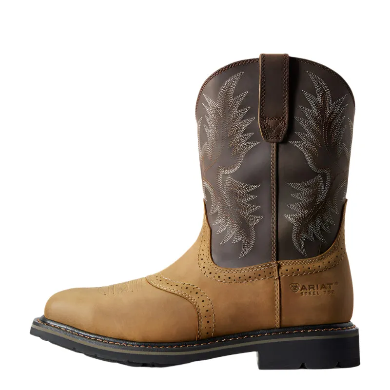 Men's Ariat Sierra Wide Square Toe Steel Toe Work Boot 10010134