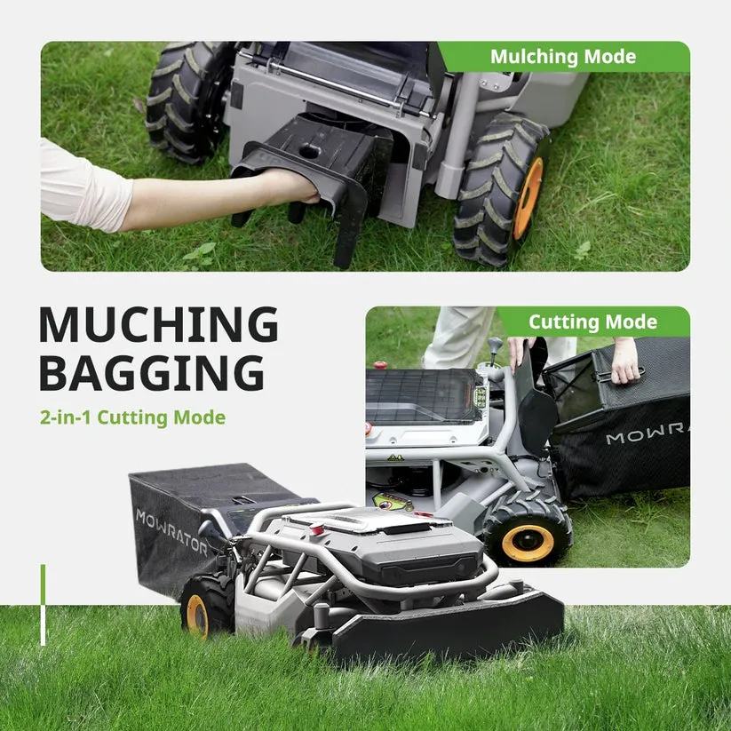 Mowrator S1 2WD Lawn Mower   Extra 12Ah Battery