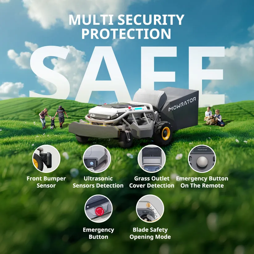 Mowrator S1 2WD Lawn Mower   Extra 12Ah Battery