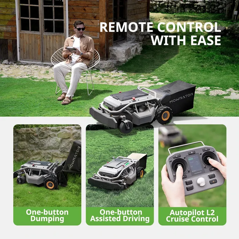 Mowrator S1 2WD Lawn Mower   Extra 12Ah Battery