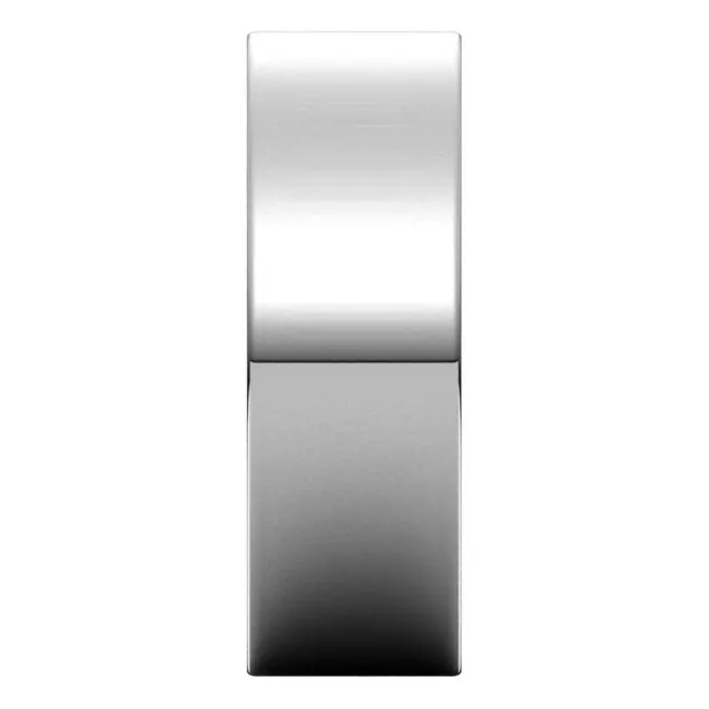 Platinum Flat Comfort Fit Wedding Band, 7 mm Wide