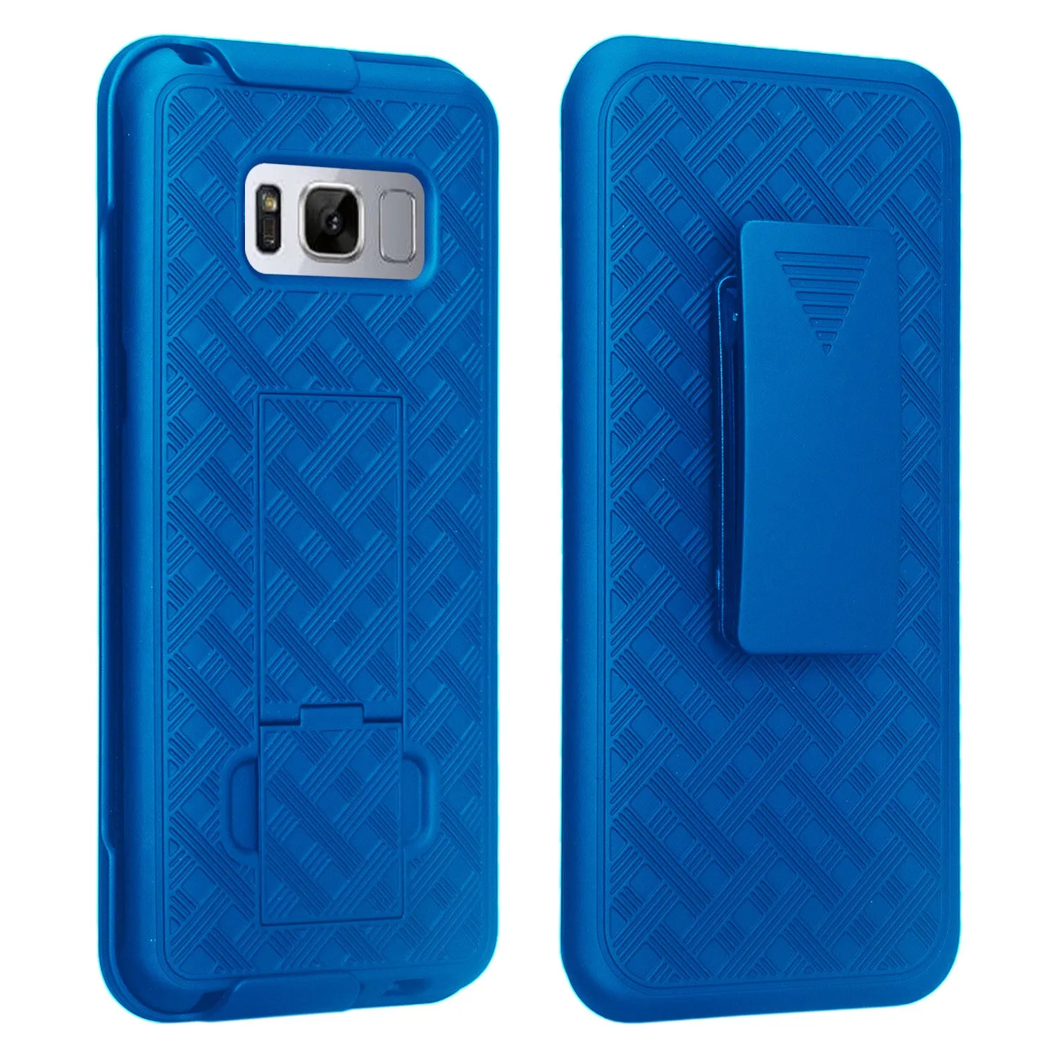 Samsung Galaxy S8 Plus Case, SM-G955 Case Sim Rugged Rotating Swivel Lock Holster Shell Combo Clip Case for Galaxy S8 Plus - Blue
