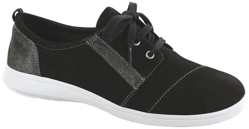 SAS Marnie Lace Up Sneaker - Black Sparkle