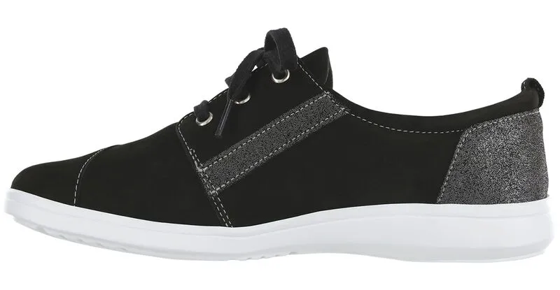 SAS Marnie Lace Up Sneaker - Black Sparkle