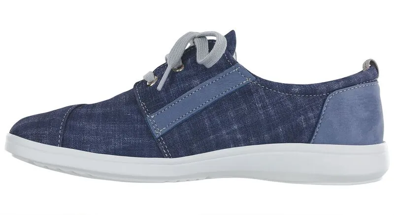 SAS Marnie Lace Up Sneaker - Blue Jay/Nubuck
