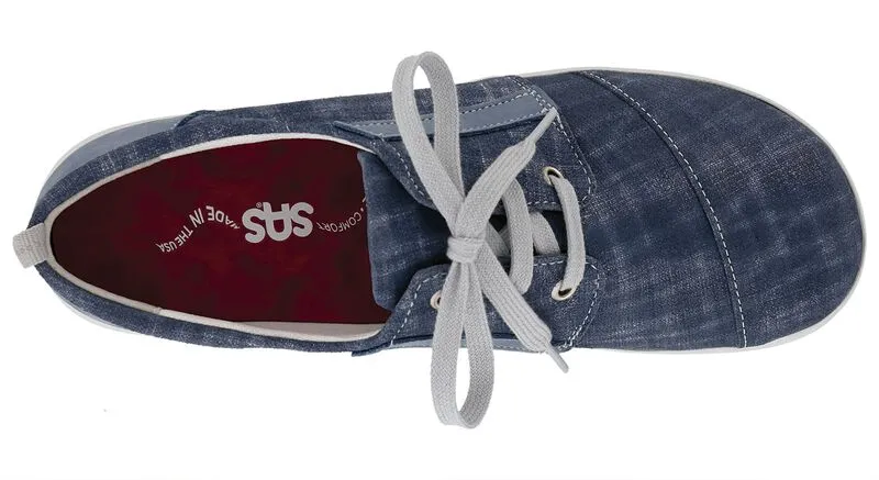 SAS Marnie Lace Up Sneaker - Blue Jay/Nubuck