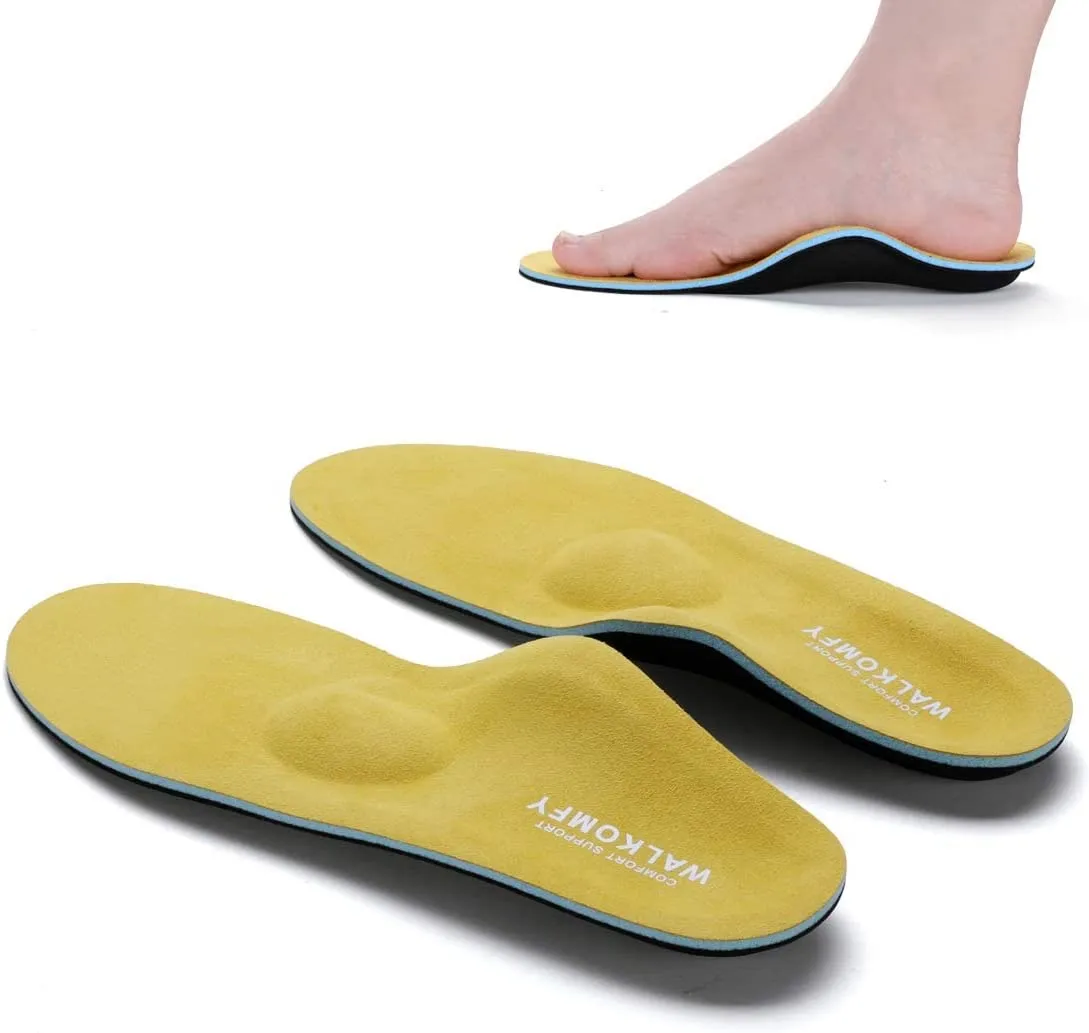 Walkomfy Full Length Orthotic Inserts Arch Support Insole | Insert for Flat Feet