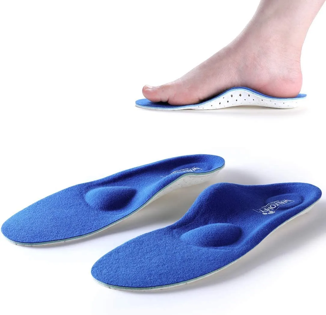 Walkomfy Full Length Orthotic Inserts Arch Support Insole | Insert for Flat Feet