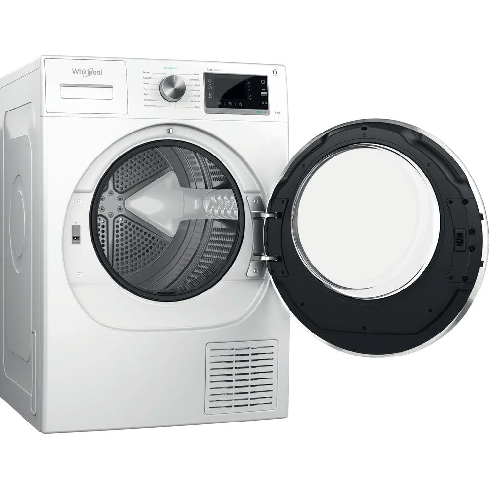 Whirlpool 9KG Freestanding Condenser Heat Pump Tumble Dryer - White | W6D94WRUK