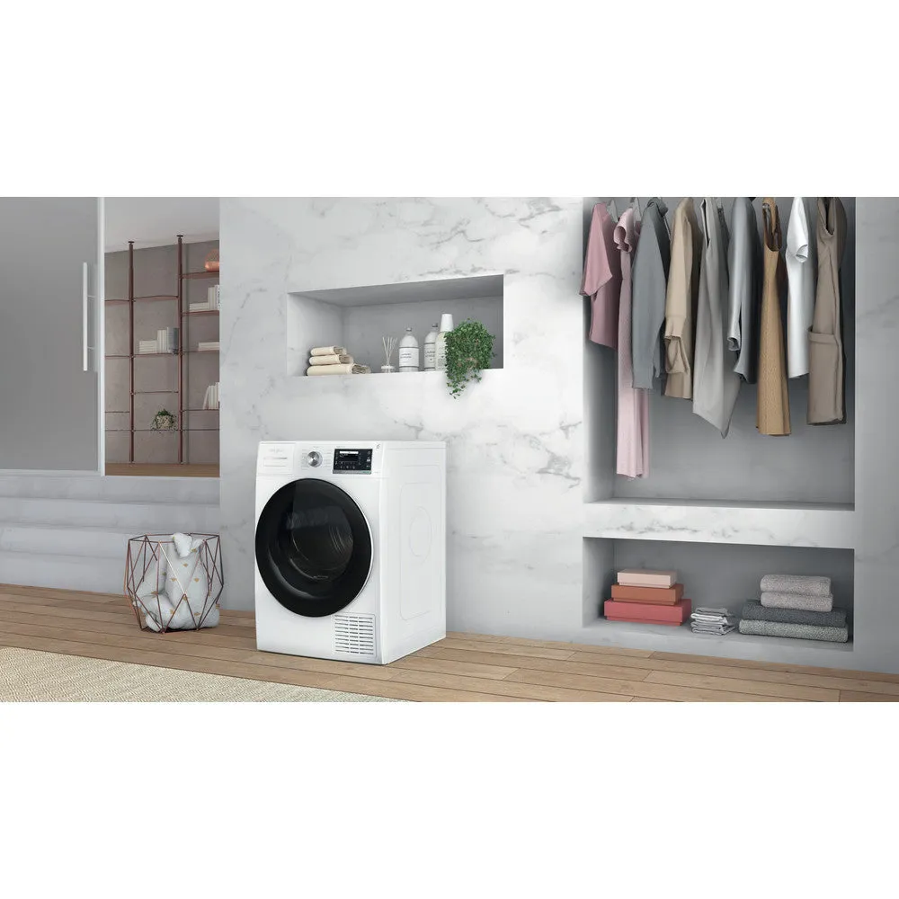 Whirlpool 9KG Freestanding Condenser Heat Pump Tumble Dryer - White | W6D94WRUK