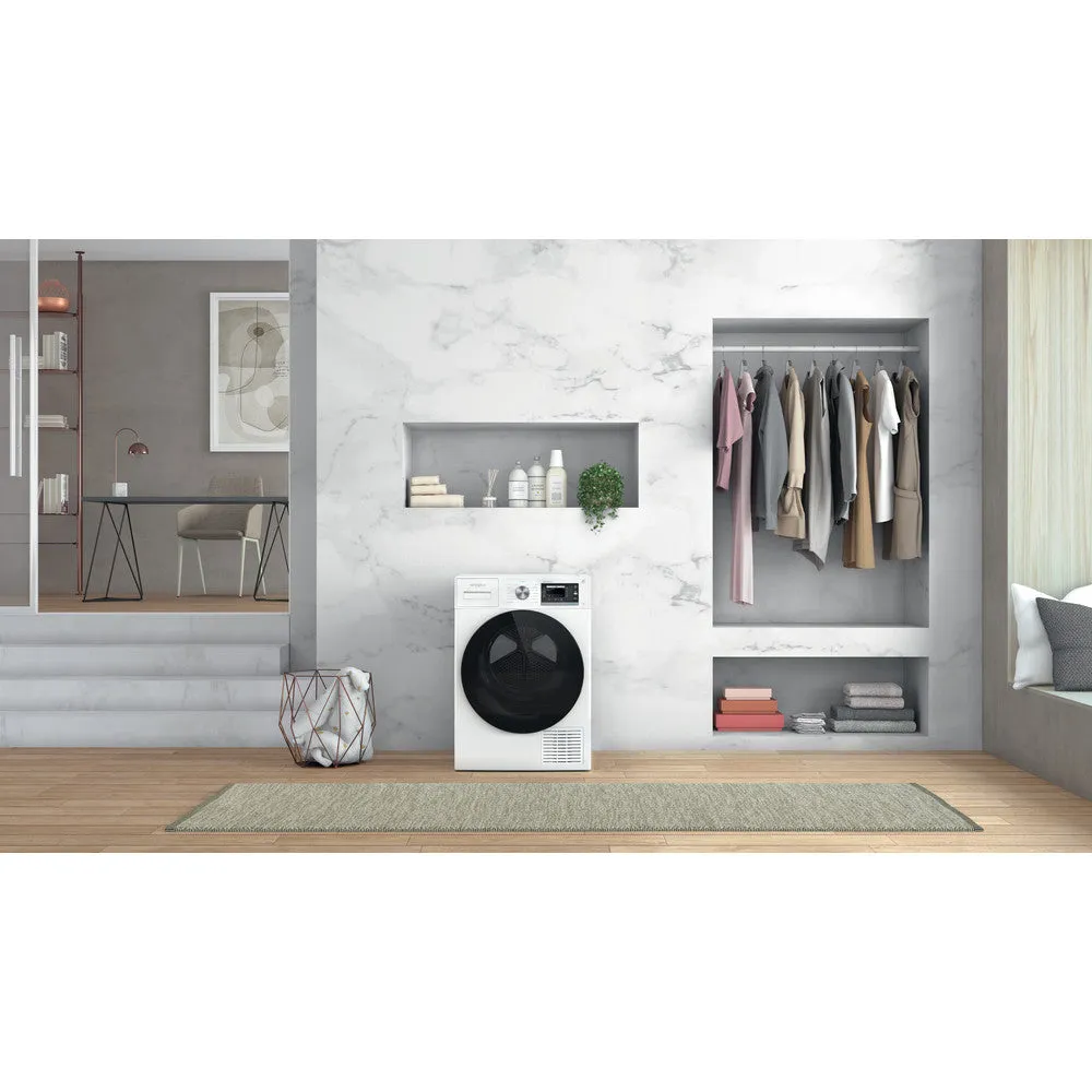 Whirlpool 9KG Freestanding Condenser Heat Pump Tumble Dryer - White | W6D94WRUK